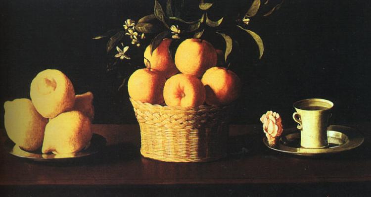 Francisco de Zurbaran Still Life with Oranges and Lemons Sweden oil painting art